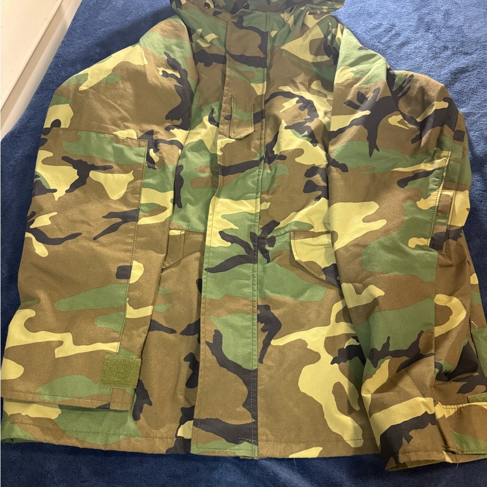 Vtg 1996‎ US Army M-65 Field Jacket Mens Medium Regular OD Green YKK Zip 90s